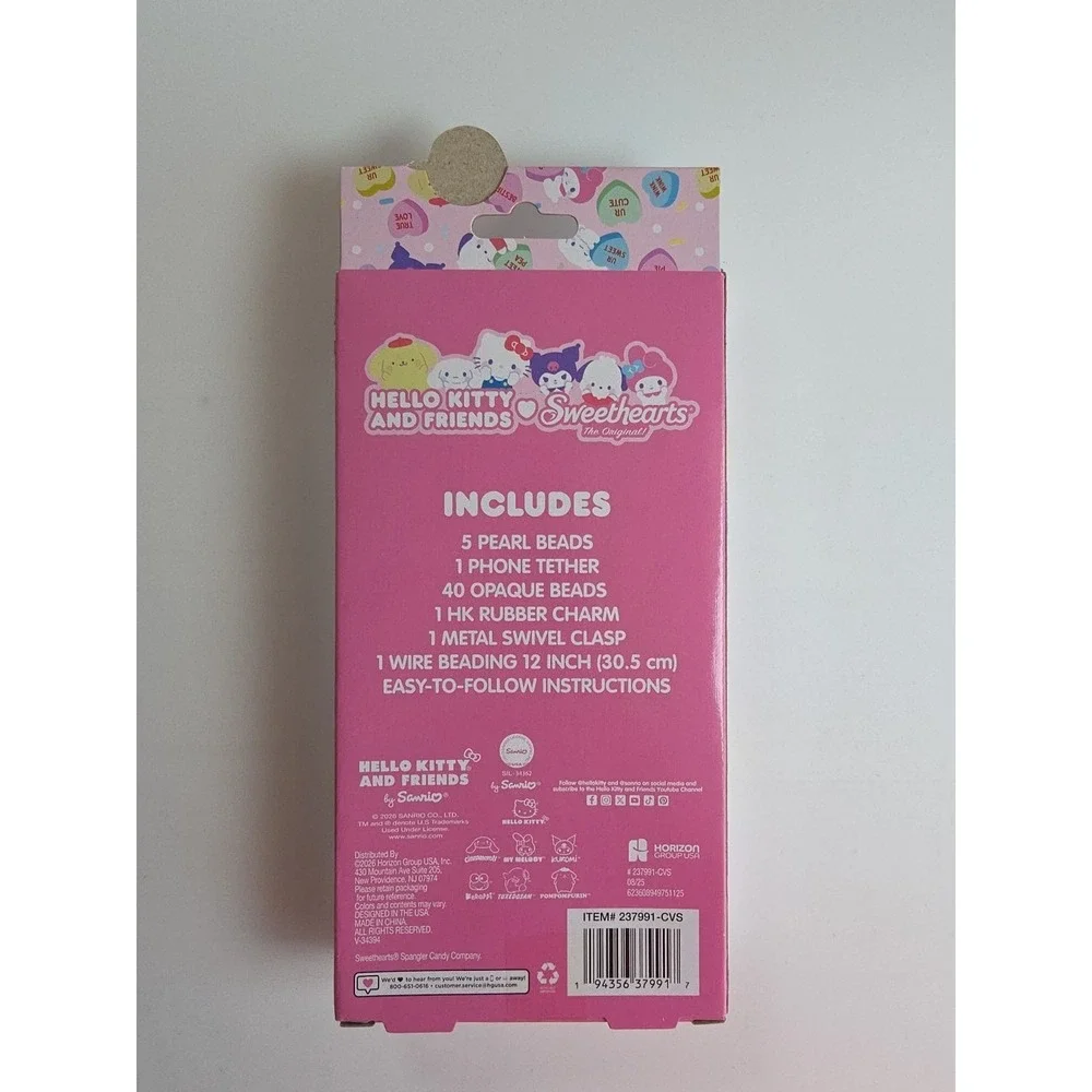 Hello Kitty & Friends X‎ Sweethearts DIY Phone Keychain Bag Charm NEW Giftable
